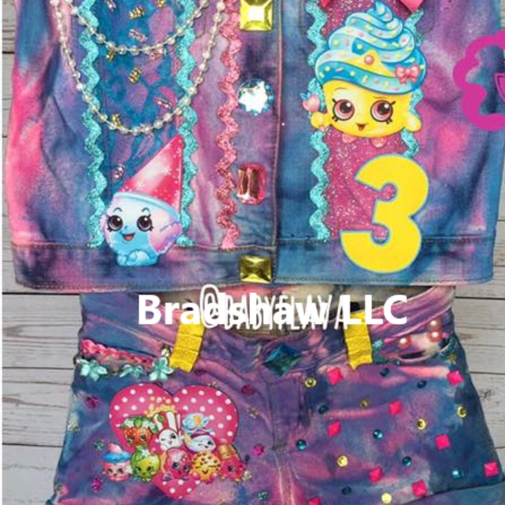 Shopkins Personalized Denim Outfit